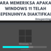 Cara Memeriksa Apakah Windows 11 Telah Sepenuhnya Diaktifkan